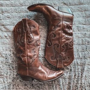 Beautiful Brown Cowgirl Boots